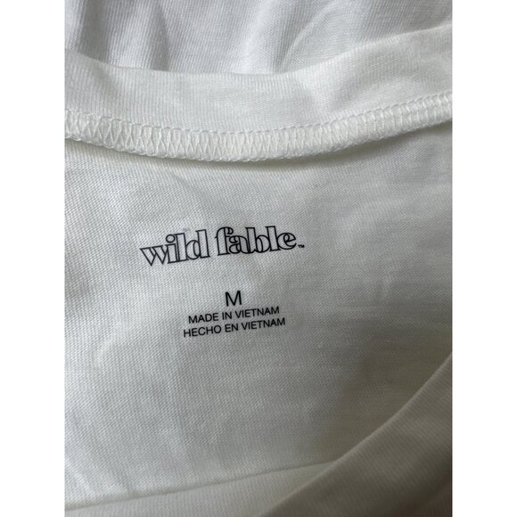 Wild Fable Womens Green V-Neck Crop Tee & White Long-Sleeve Top Set of 2 Size S - Picture 12 of 13